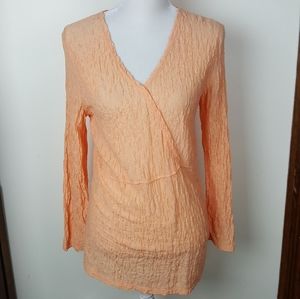 J Jill Crinkle Stretch Top